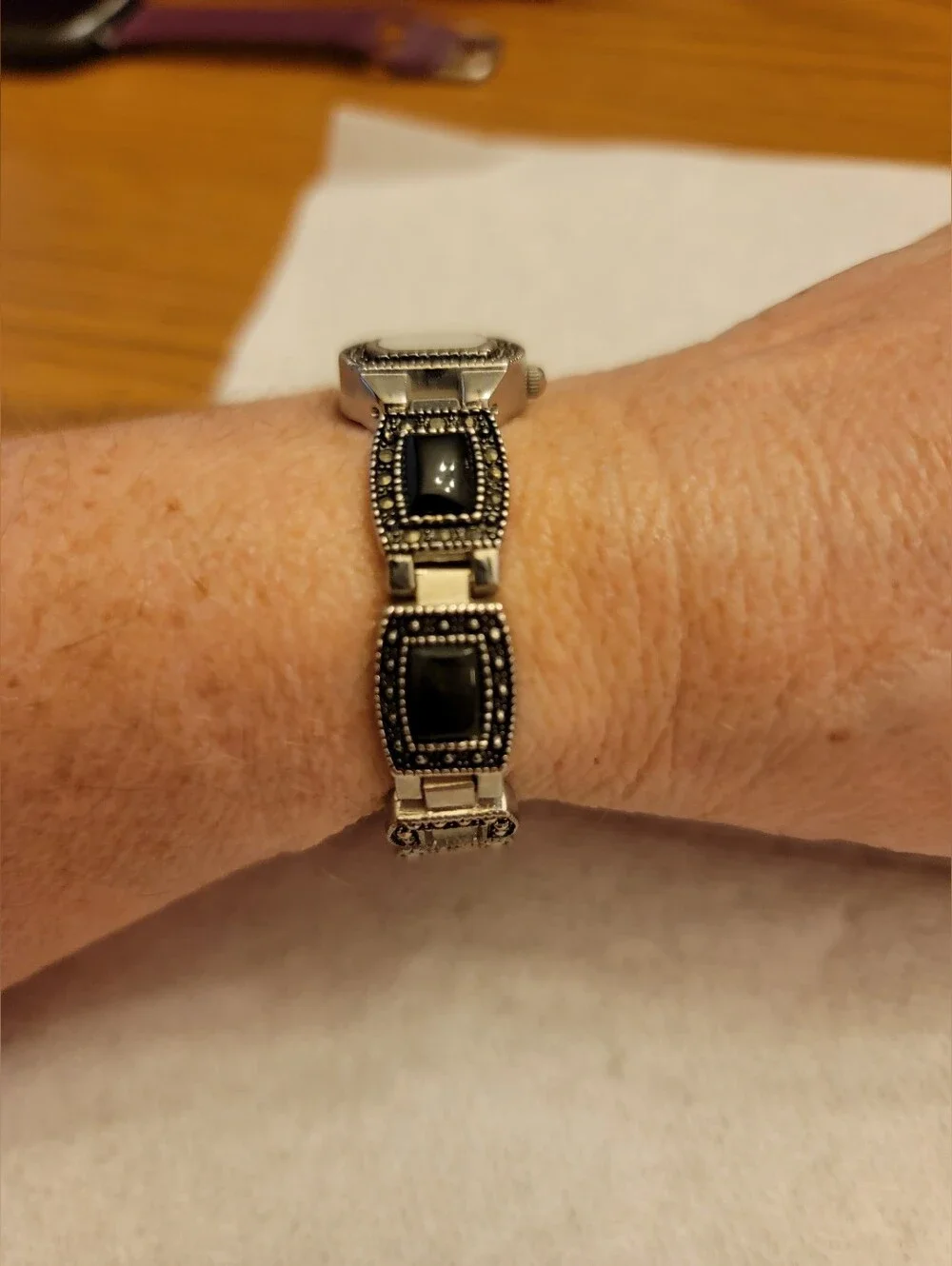 Vivani Marcasite Style Quartz Watch
